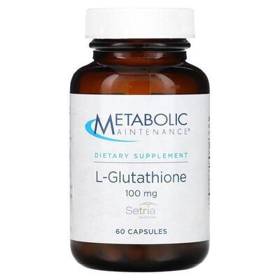 Metabolic Maintenance,L-谷胱甘肽，100 毫克，60 粒胶囊
