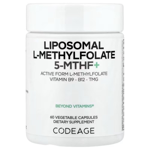 Codeage脂质体L-甲基叶酸5-MTHF素食胶囊维生素叶酸甜菜碱