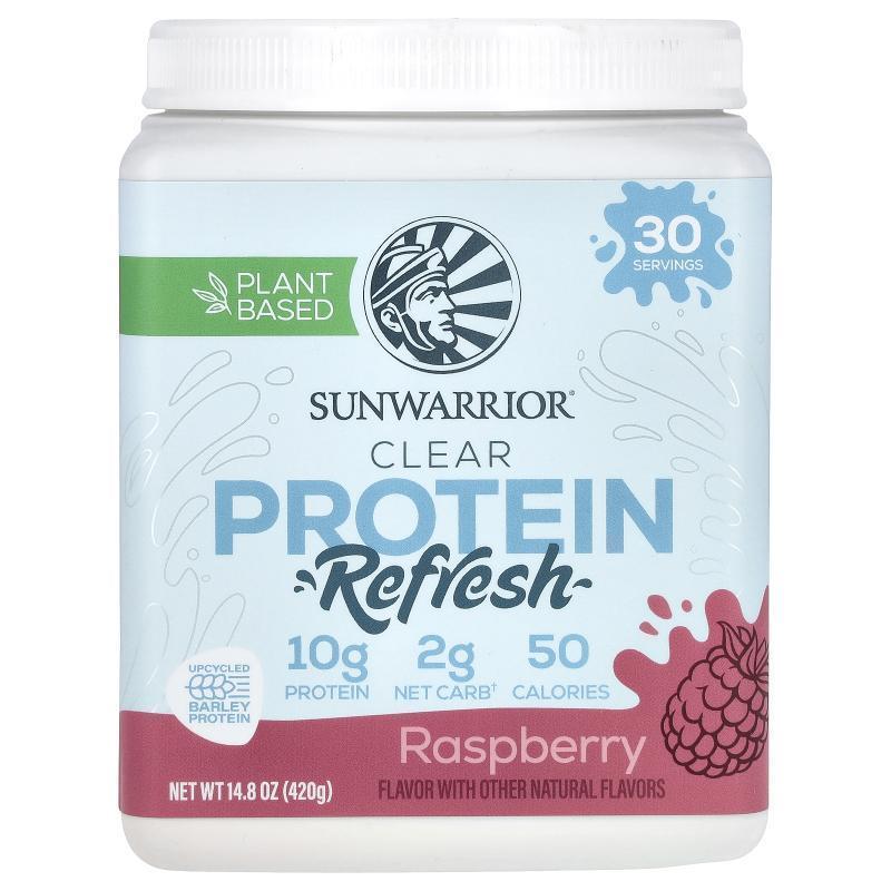 太阳勇士,Clear Protein Refresh, Raspberry, 14.8 oz (420 g)