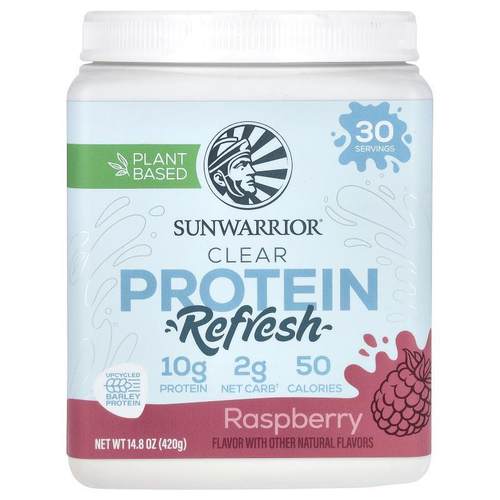 太阳勇士,Clear Protein Refresh, Raspberry, 14.8 oz (420 g)