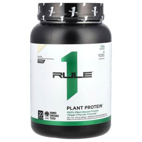 Rule One Proteins,Plant Protein Powder Drink Mix, Vanilla, 1