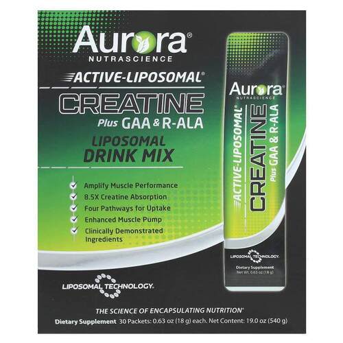 Aurora Nutrascience,Active Liposomal, Creatine Plus GAA &amp