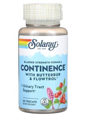 Solaray,独创的含Flowtrol混合物的Continence素食胶囊，60粒