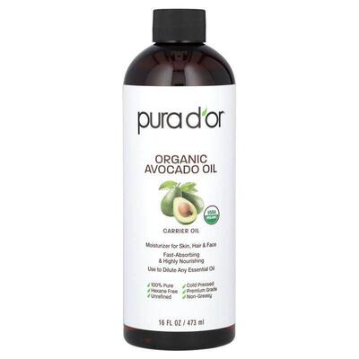 Pura D'or,Organic Avocado Oil, 16 fl oz (473 ml)