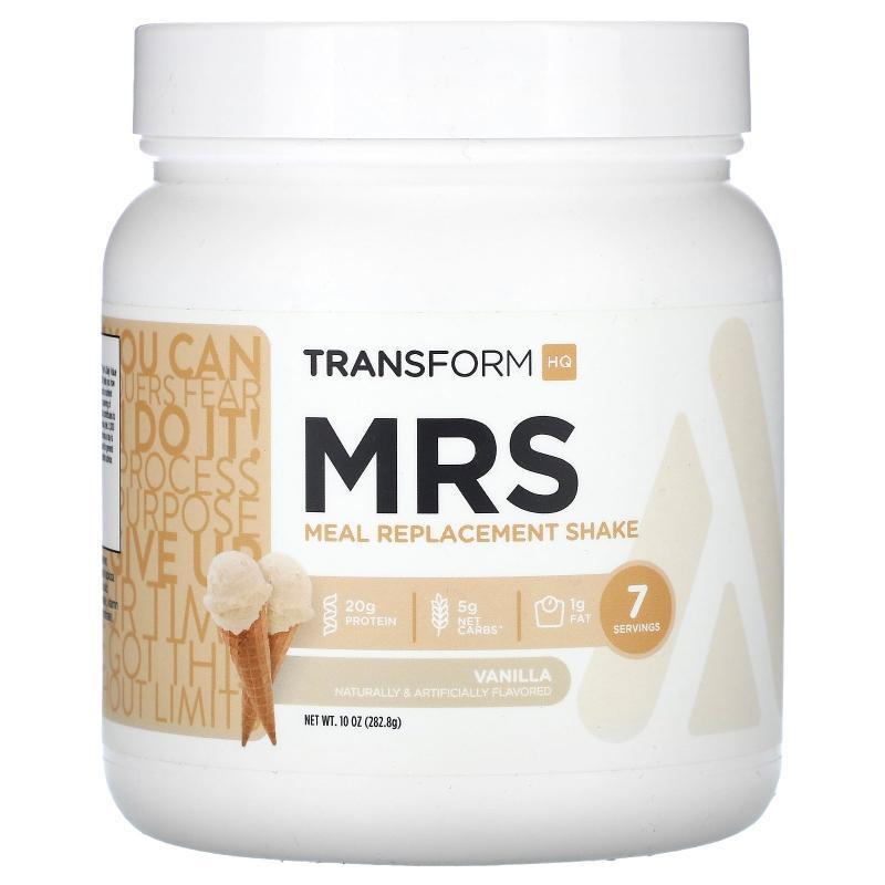 TransformHQ,MRS, Meal Replacement Shake, Vanilla