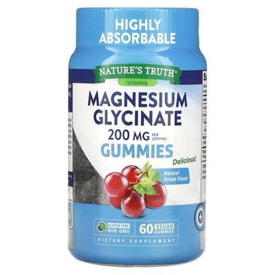 Nature's Truth,Magnesium Glycinate Gummies, Natural Grape, 1