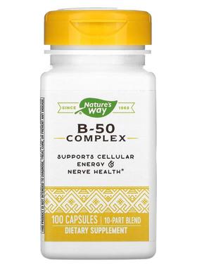 然萃维,B-50复合物100粒胶囊B族缓释片复合维生素b族