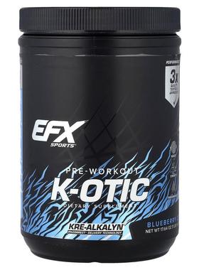 EFX,K-otic® Pre-Workout, Blueberry Crush, 1 lb 1.64 oz (500