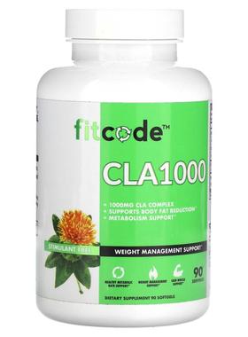 FITCODE,CLA1000，1,000 毫克，90 粒软凝胶