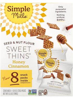 Simple Mills,Seed &amp;amp; Nut Flour, Sweet Thins, Hone