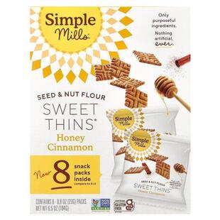 Simple Mills,Seed &amp;amp; Nut Flour, Sweet Thins, Hone