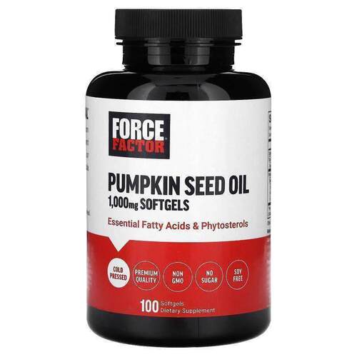 Force Factor,Pumpkin Seed Oil, 1,000 mg, 100 Softgels, (500