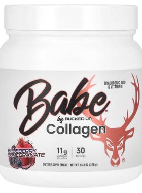 Bucked Up,Babe, Collagen, Blueberry Pomegranate, 13.3 oz (37