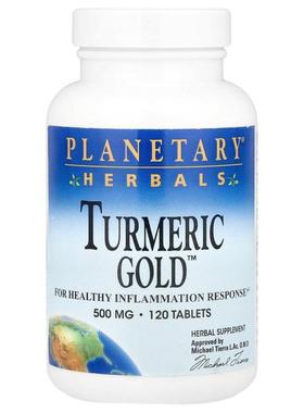Planetary Herbals,Turmeric Gold™，500 毫克，120 片