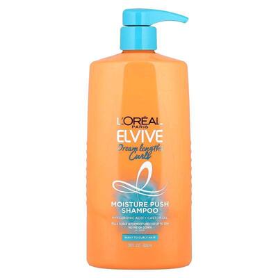 欧莱雅,Elvive, Dream Lengths Curls, Moisture Push Shampoo, W
