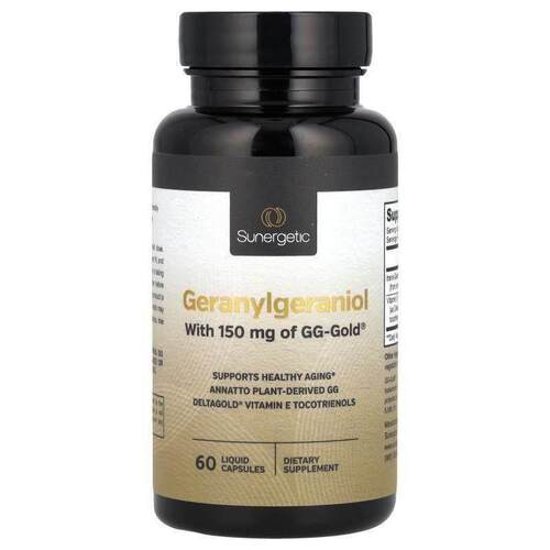 Sunergetic,Geranylgeraniol, 60 Liquid Capsules