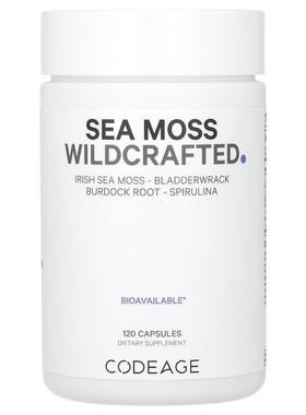 Codeage,Wildcrafted，海苔、墨角藻、牛蒡、螺旋藻，120 粒胶囊