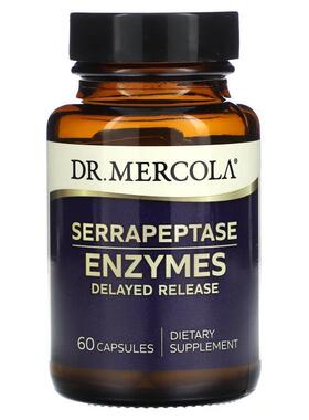 Mercola博士,Serrapeptase Enzymes , 60 Capsules