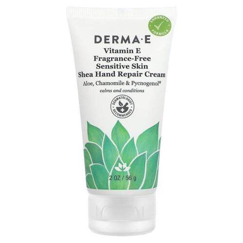 DERMA E敏感肌肤用乳木果手部维生素E无香型护手霜