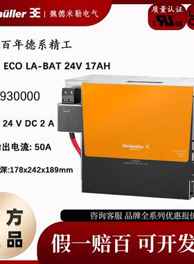 全新原装魏德米勒UPS 电池 2789930000 DURA ECO LA-BAT 24V 17AH