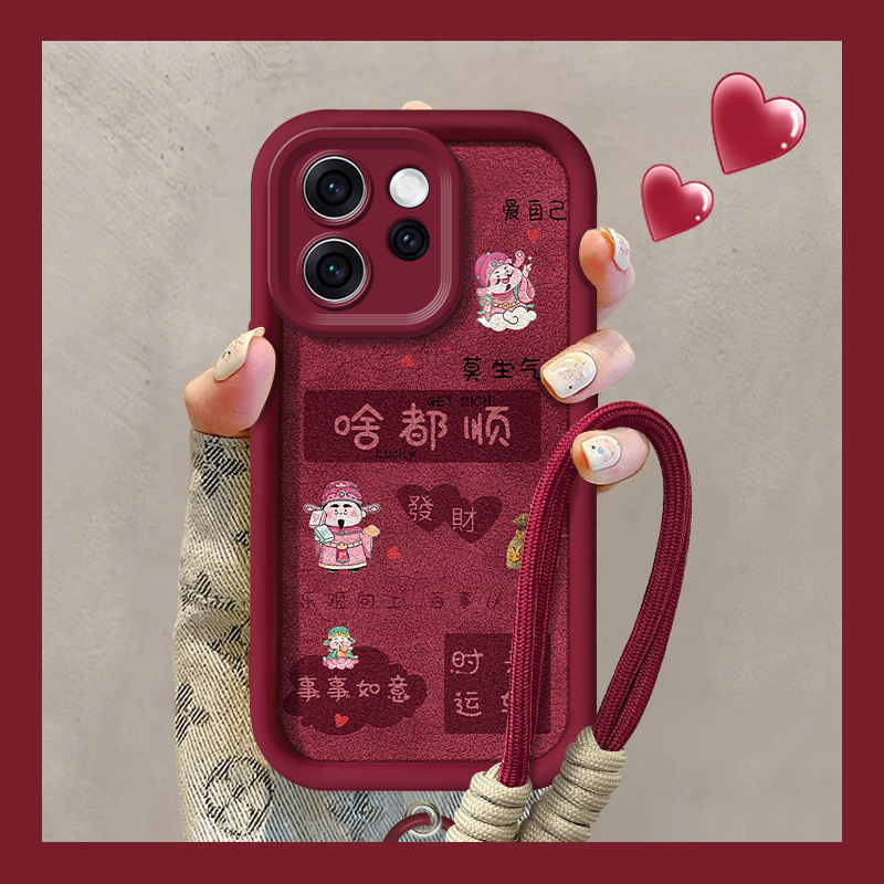 适用OPPORENO15系列财神防摔外壳