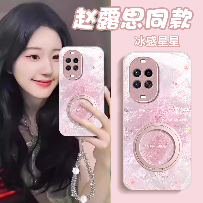 适用华为nova系列简约玻璃手机壳