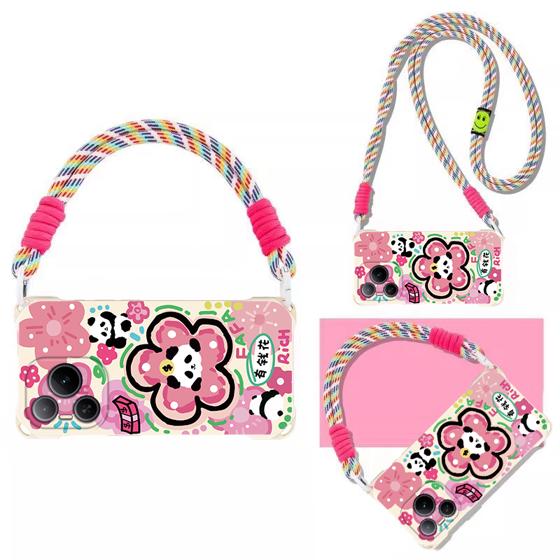 适用荣耀系列可爱熊猫全包防摔壳