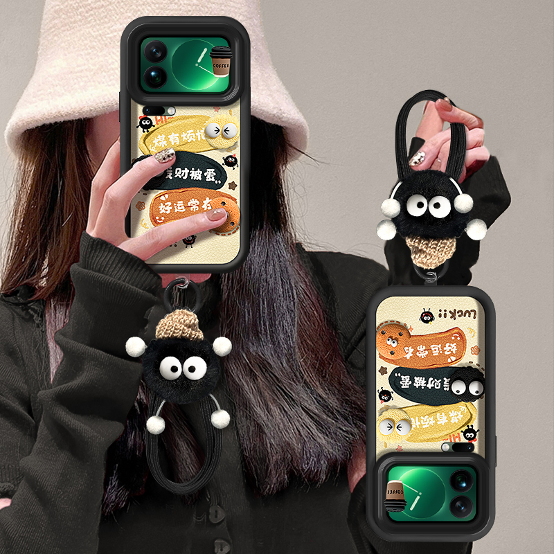 适用小米17系列可爱公仔手机壳