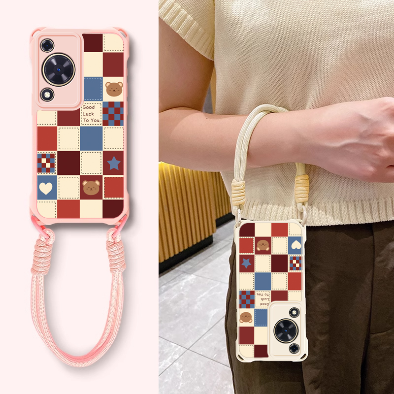 适用华为畅享系列支架挂绳防摔壳