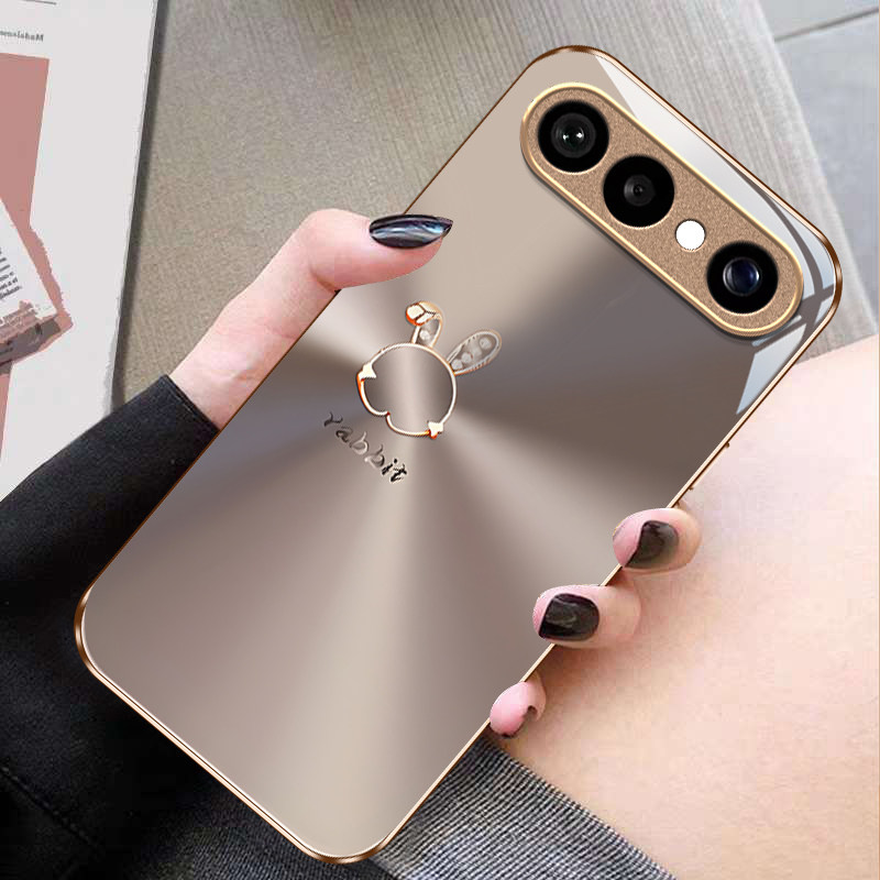 适用VIVOS50系列简约玻璃手机壳