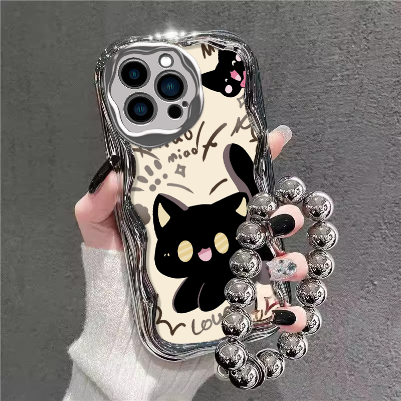 苹果15/14/13黑猫手机壳