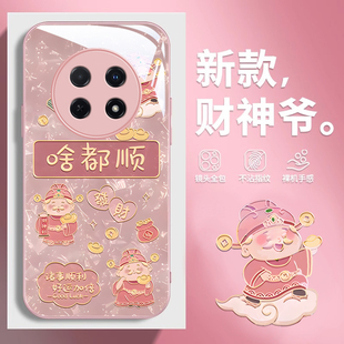 适用华为畅享80手机壳新款 70高级感60X多财神啥都顺全包50防摔硅胶小众高级感高颜值好看20e散热专用保护套女