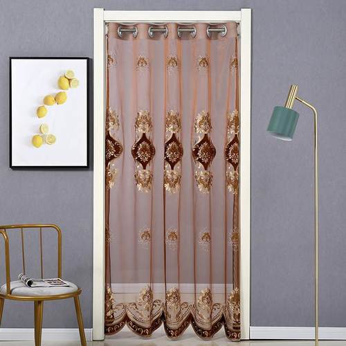 24新款夏季免打孔纱门帘网红高级感防蚊蝇通风北欧隔断窗卧室厨房