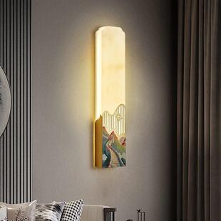 宋式美学灯具新中式壁灯客厅背景墙灯楼梯专用壁灯过道卧室床头灯