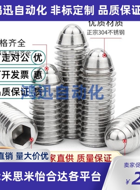 BSM3/4/5/6/8/10/12/16轻载型球头柱塞波仔螺丝不锈钢定位珠ZAF02