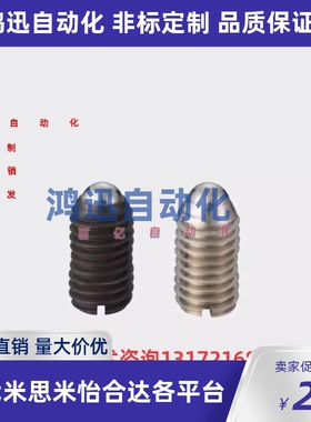 ZAJ01-M3/M4/M5/M6/M8/M10/M12/M16 定位珠 一字槽球头柱塞ZAJ05