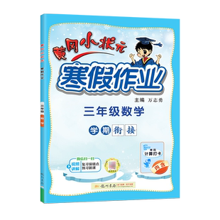2026春黄冈小状元寒假作业数学三年级上册学期衔接下册寒假生活快乐寒假阅读理解专项训练寒假计算打卡黄岗小壮元小学3年级上学期