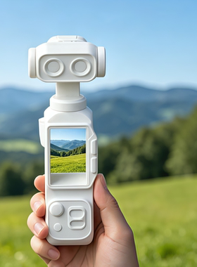 手持相机3d打印打卡模型