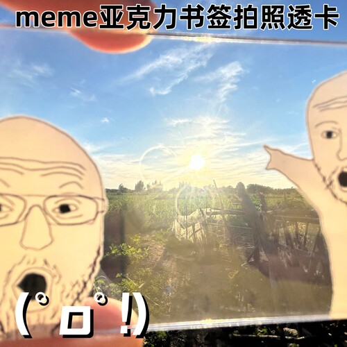 创意meme透卡书签趣味亚克力