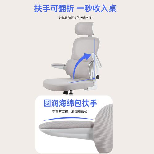 椅子家用电脑椅靠背椅久坐舒服办公椅女生卧室人体工学转椅宿舍椅