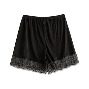 唐格真丝安全裤大码防走光保险裤桑蚕丝打底短裤三分衬裤单穿不透