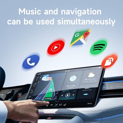 跨境USB无线Carplay盒子适用iPhone安卓Android Auto盒子