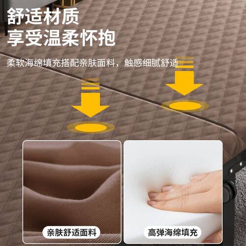 折叠床办公室午休床加固单人床出租屋小床家用小户型便捷折叠床