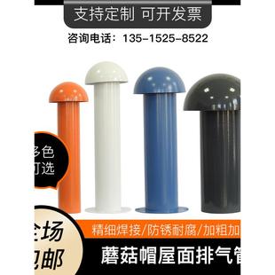蘑菇型不锈钢屋面排气管别墅彩色室外保温层换气盖防雨透气孔定制