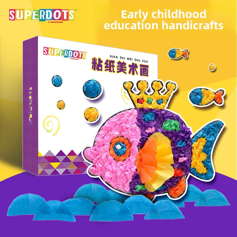 儿童粘纸画套装立体贴片贴纸贴画素材手机壳儿童女孩卡通粘贴装饰