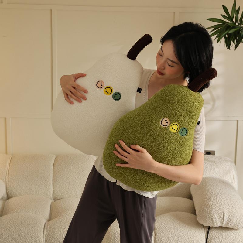 网红可爱大鸭梨抱枕毛绒抱睡布偶沙发靠垫超软客厅装饰样板间民宿