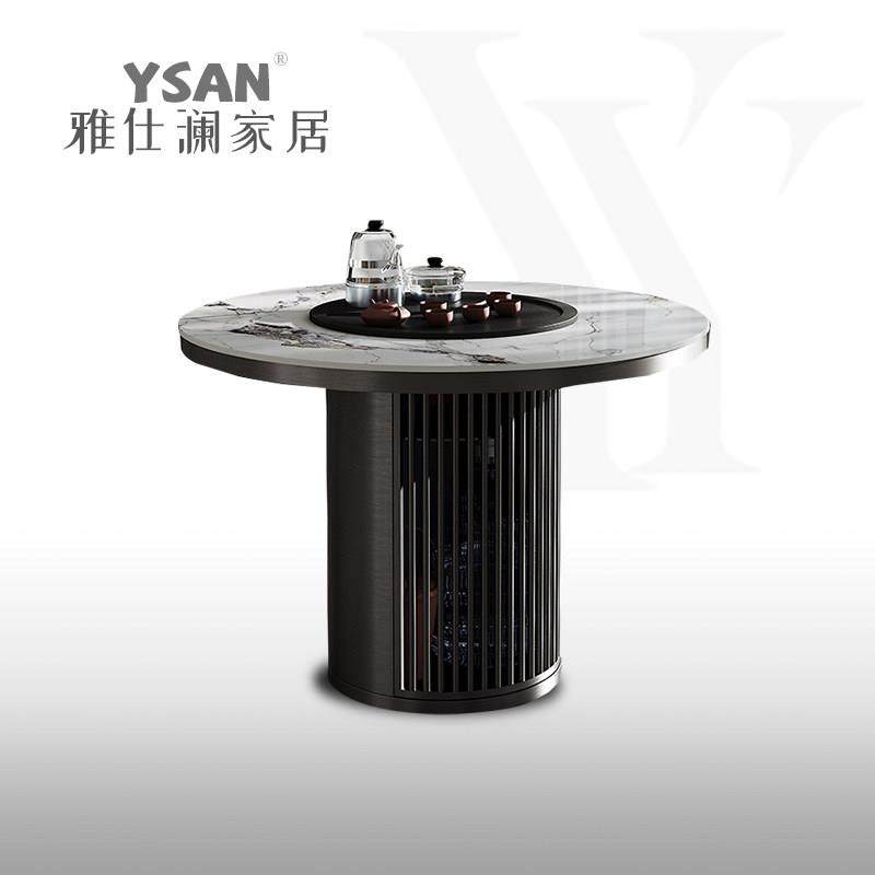 雅仕澜 意式轻奢岩板茶台桌家用阳台功夫泡茶台圆形小户型茶桌椅,住宅家具,家用茶台/茶桌,淘宝优惠券,粉丝福利购,淘宝优惠卷