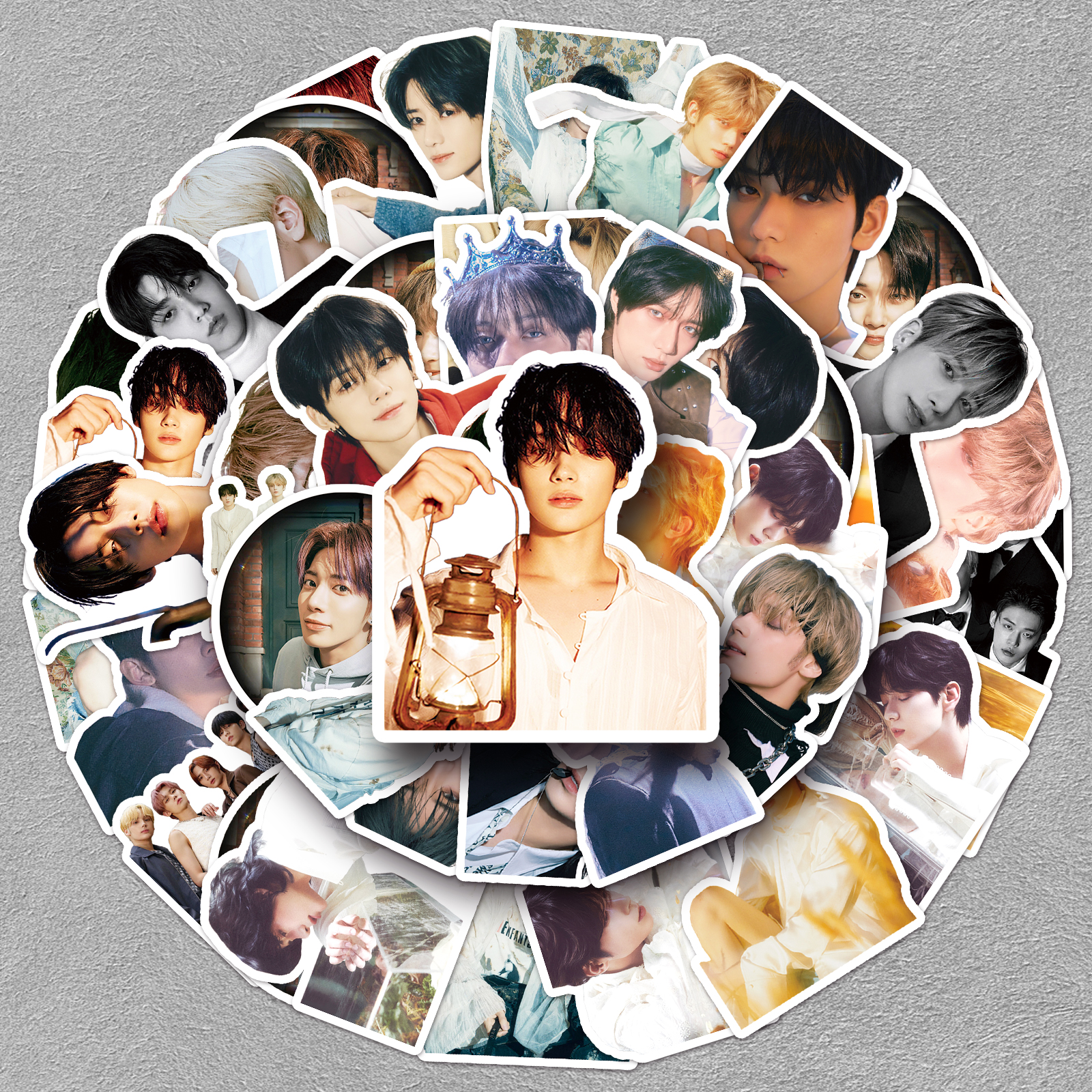 106张TXT韩国男团贴纸帅气酷炫崔秀彬明星涂鸦防水手机壳咕卡贴纸