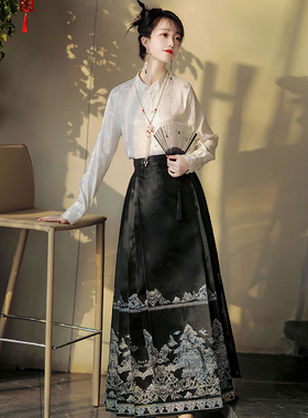 陌南尘_玉琼楼 原创马面裙套装汉服女2025新款秋季成人明制古装