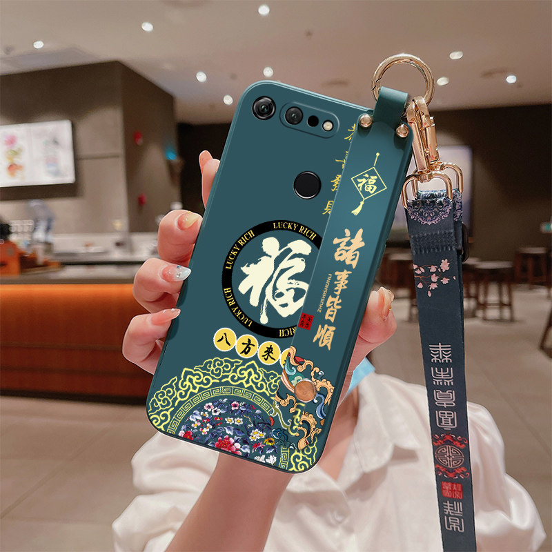 腕带适用华为荣耀v20手机壳huawei荣耀v10硅胶v2o软壳bklal00全包边防